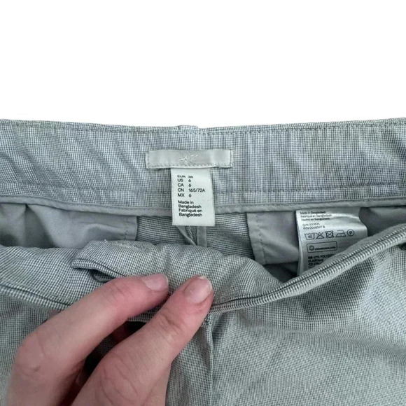 H&M Skinny Fit Crop Slacks - Regular Waist - Ankle Length - light gray - Picture 7 of 12